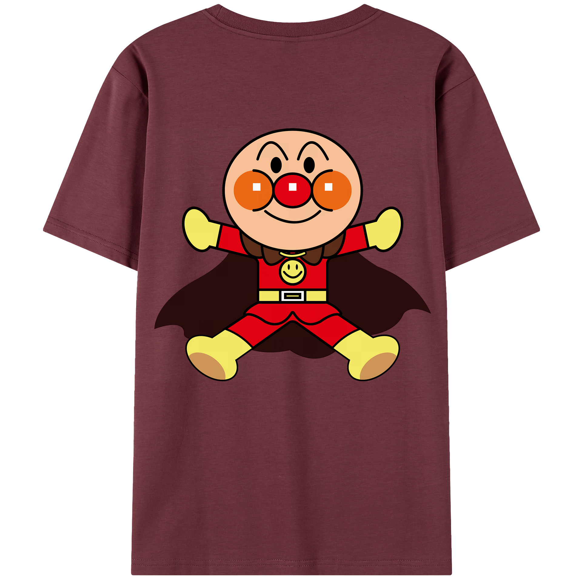 （画像用） アンパンマン Anpanman 綿100％半袖Tシャツ（背面プリント）